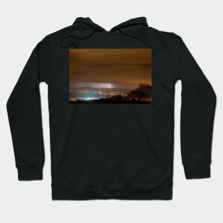 Lightning over Swansea Valley Hoodie